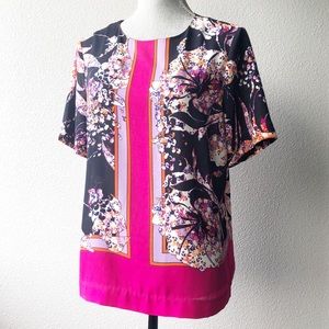 Adrianna Papell Sheer Blouse Size Medium